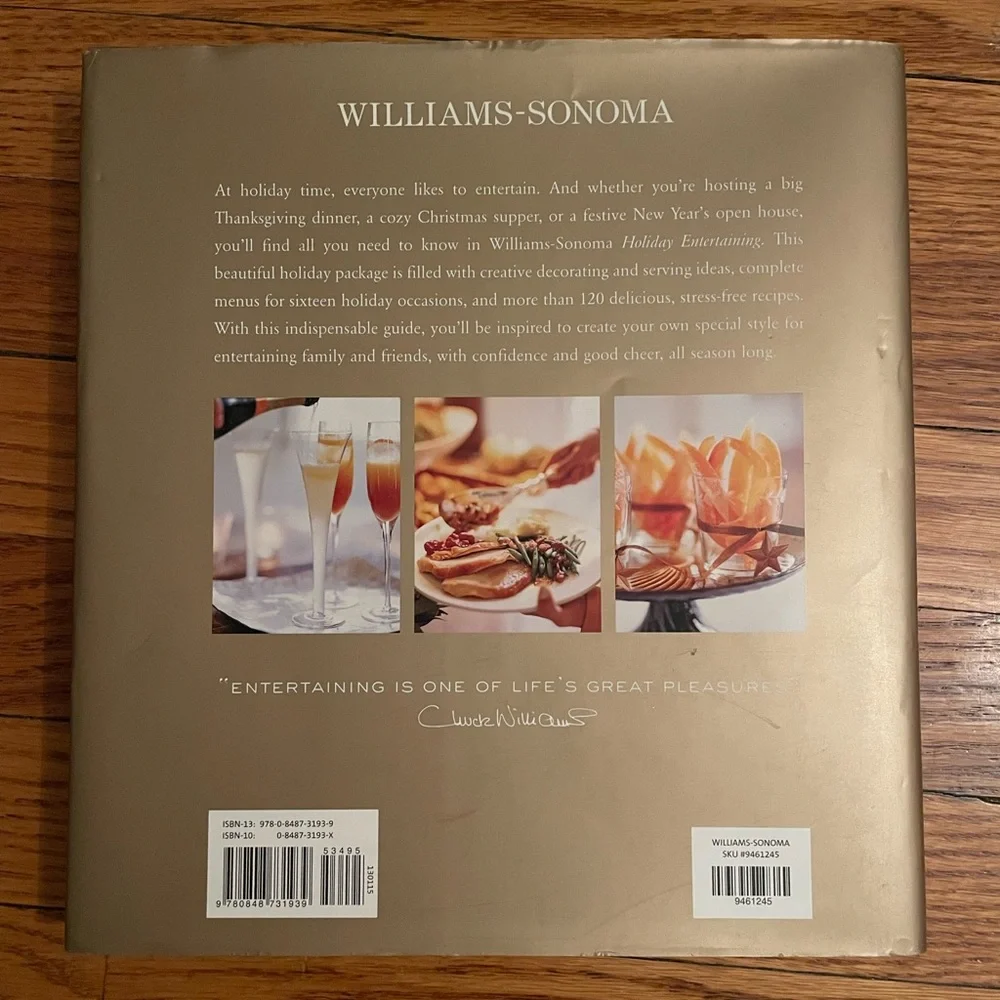Holiday Entertaining Cookbook from Williams-Sonoma